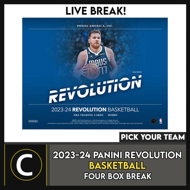 2023-24 PANINI REVOLUTION BASKETBALL 4 BOX BREAK #B3065 - PICK YOUR TEAM