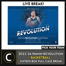 Load image into Gallery viewer, 2023-24 PANINI REVOLUTION BASKETBALL 16 BOX (FULL MASTER CASE) BREAK #B3063 - PICK YOUR TEAM