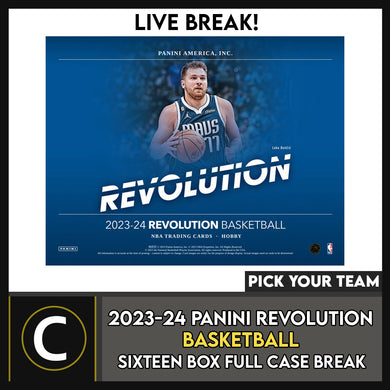 2023-24 PANINI REVOLUTION BASKETBALL 16 BOX (FULL MASTER CASE) BREAK #B3063 - PICK YOUR TEAM