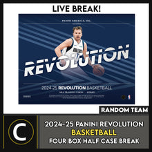 Load image into Gallery viewer, 2024-25 PANINI REVOLUTION BASKETBALL 4 BOX (HALF CASE) BREAK #B3204 - RANDOM TEAMS