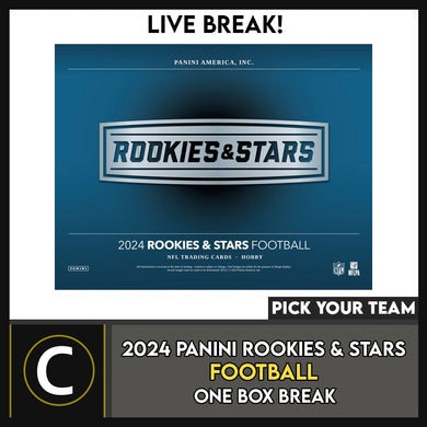2024 PANINI ROOKIES & STARS FOOTBALL 1 BOX BREAK #F3229 - PICK YOUR TEAM