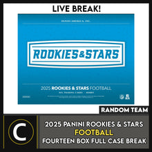 Load image into Gallery viewer, 2025 PANINI ROOKIES AND STARS FOOTBALL 14 BOX (FULL CASE) BREAK #F3355 - RANDOM TEAMS