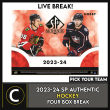 Load image into Gallery viewer, 2023-24 UPPER DECK SP AUTHENTIC HOCKEY 4 BOX BREAK #H3299