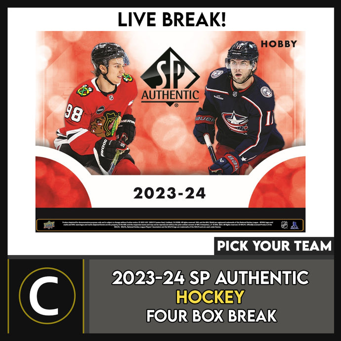 2023-24 UPPER DECK SP AUTHENTIC HOCKEY 4 BOX BREAK #H3299