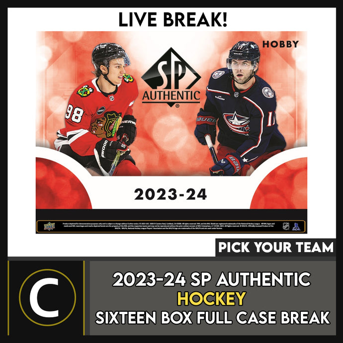 2023-24 UPPER DECK SP AUTHENTIC HOCKEY 16 BOX (FULL MASTER CASE) BREAK #H3278