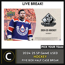 Load image into Gallery viewer, 2024-25 UPPER DECK SP GAME USED HOCKEY 5 BOX (HALF CASE) BREAK #H3515 - PICK YOUR TEAM