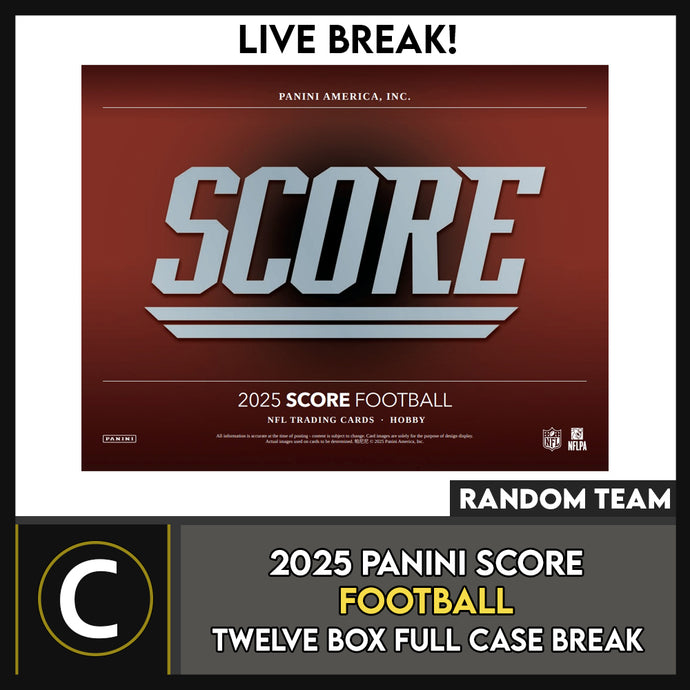 2025 PANINI SCORE FOOTBALL 3 BOX BREAK #F3304 - RANDOM TEAMS