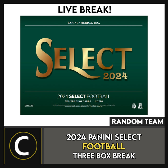 2024 PANINI SELECT FOOTBALL 3 BOX BREAK #F3274 - RANDOM TEAMS