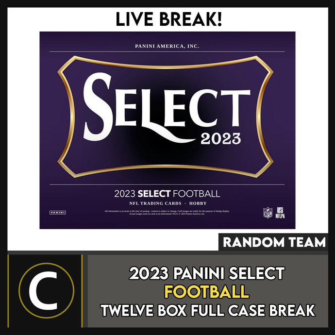 2023 PANINI SELECT FOOTBALL 12 BOX (FULL CASE) BREAK #F3141 - RANDOM TEAMS