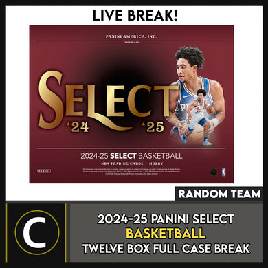 2024-25 PANINI SELECT BASKETBALL 12 BOX (FULL CASE) BREAK #B3209 - RANDOM TEAMS