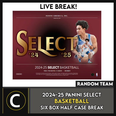 2024-25 PANINI SELECT BASKETBALL 6 BOX (HALF CASE) BREAK #B3210 - RANDOM TEAMS
