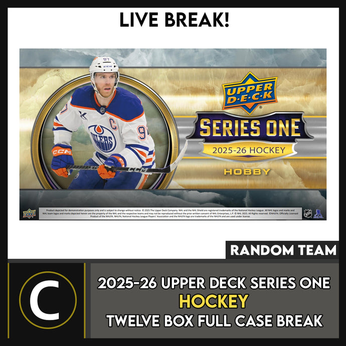 2025-26 UPPER DECK SERIES 1 HOCKEY 3 BOX BREAK #H3661 - RANDOM TEAM