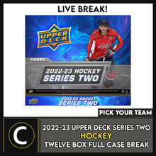 Load image into Gallery viewer, 2023-24 UPPER DECK SERIES 2 HOCKEY 12 BOX (FULL CASE) BREAK #H3147 - PICK YOUR TEAM
