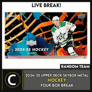 2024-25 SKYBOX METAL UNIVERSE HOCKEY 4 BOX BREAK #H3538 - RANDOM TEAM