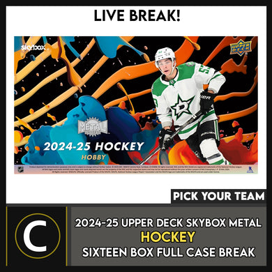 2024-25 SKYBOX METAL UNIVERSE HOCKEY 16 BOX (FULL CASE) BREAK #H3533 - PICK YOUR TEAM