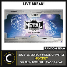 Load image into Gallery viewer, 2025-26 UPPER DECK SKYBOX METAL UNIVERSE HOCKEY 16 BOX (FULL CASE) BREAK #H3749 - RANDOM TEAM