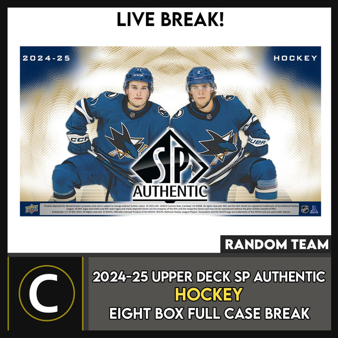 2024-25 UPPER DECK SP AUTHENTIC HOCKEY 2 BOX BREAK #H3614 - RANDOM TEAM
