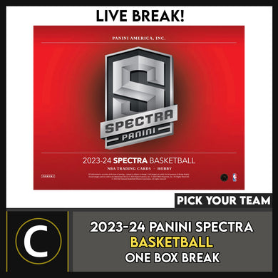 2023-24 PANINI SPECTRA BASKETBALL 1 BOX BREAK #B3124 - PICK YOUR TEAM