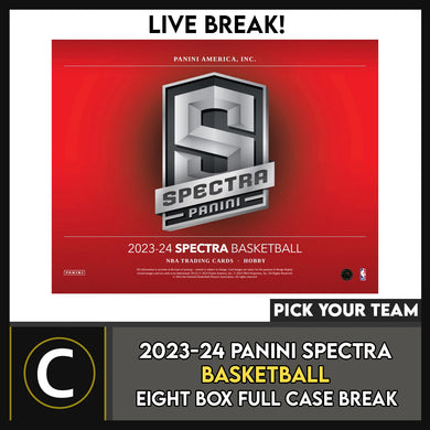 2023-24 PANINI SPECTRA BASKETBALL 8 BOX (FULL CASE) BREAK #B3121 - PICK YOUR TEAM