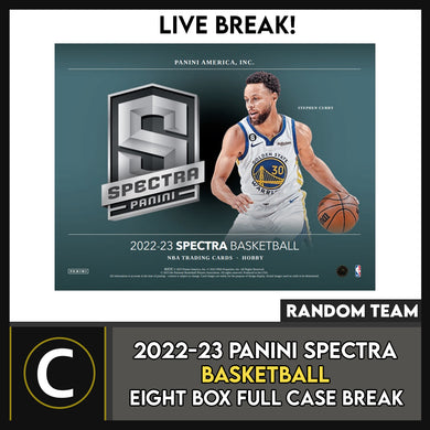 2022-23 PANINI SPECTRA BASKETBALL 8 BOX (FULL CASE) BREAK #B3003 - RANDOM TEAMS