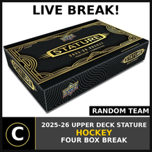 Load image into Gallery viewer, 2025-26 UPPER DECK STATURE HOCKEY 4 BOX BREAK #H3858 - RANDOM TEAMS