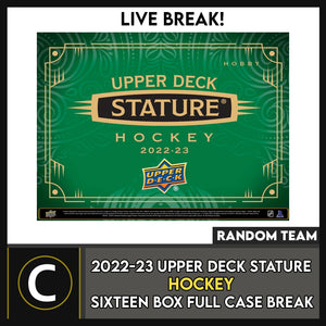 2022-23 UPPER DECK STATURE HOCKEY 16 BOX (FULL CASE) BREAK #H3053 - RANDOM TEAM
