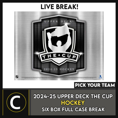 2024-25 UPPER DECK THE CUP HOCKEY 6 BOX (FULL CASE) BREAK #H3682 - PICK YOUR TEAM