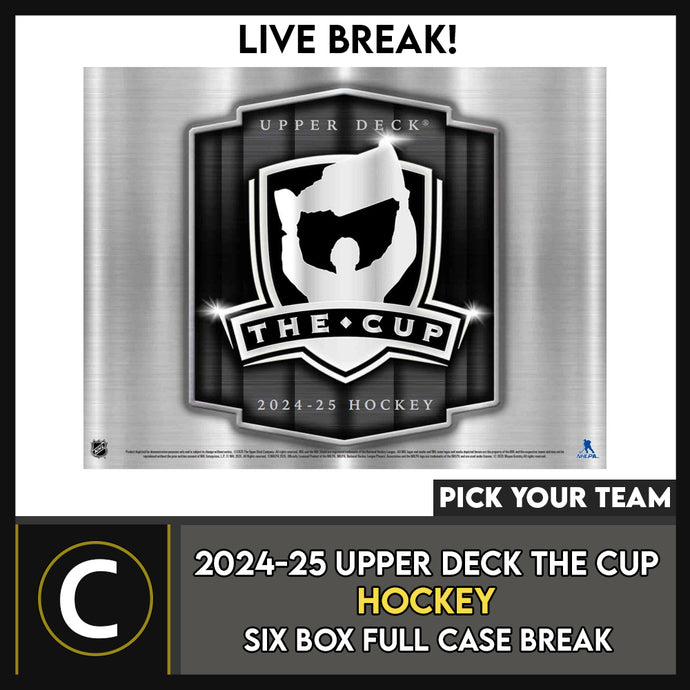 2024-25 UPPER DECK THE CUP HOCKEY 6 BOX (FULL CASE) BREAK #H3682 - PICK YOUR TEAM