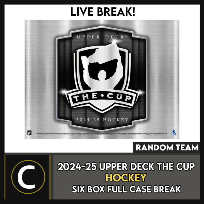 2024-25 UPPER DECK THE CUP HOCKEY 6 BOX (FULL CASE) BREAK #H3685 - RANDOM TEAM
