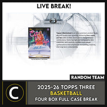 Load image into Gallery viewer, 2025-26 TOPPS THREE BASKETBALL 1 BOX BREAK #B3270 - RANDOM TEAMS