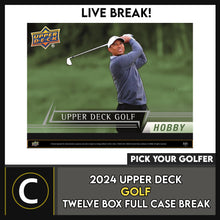 Load image into Gallery viewer, 2024 UPPER DECK GOLF 12 BOX (FULL CASE) BREAK #N3014 - PICK YOUR GOLFER