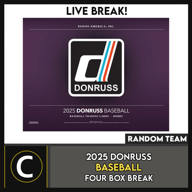 2025 DONRUSS BASEBALL 4 BOX BREAK #A3329 - RANDOM TEAMS