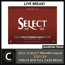 Load image into Gallery viewer, 2022/23 PANINI SELECT EPL SOCCER 12 BOX (FULL CASE) BREAK #S295 - RANDOM TEAMS