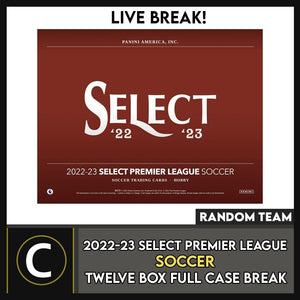 2022/23 PANINI SELECT EPL SOCCER 12 BOX (FULL CASE) BREAK #S295 - RANDOM TEAMS