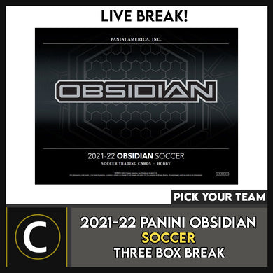 2021/22 PANINI OBSIDIAN SOCCER 3 BOX BREAK #S239 - PICK YOUR TEAM