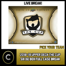 Load image into Gallery viewer, 2018-19 UPPER DECK THE CUP 6 BOX (FULL CASE) BREAK #H561 - PICK YOUR TEAM -