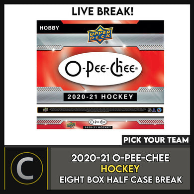 2020-21 O-PEE-CHEE HOCKEY 8 HOBBY BOX (HALF CASE) BREAK #H906 - PICK YOUR TEAM