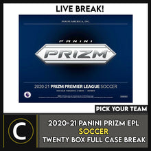 Load image into Gallery viewer, 2020/21 PANINI PRIZM EPL SOCCER 12 BOX (FULL CASE) BREAK #S135 - PICK YOUR TEAM