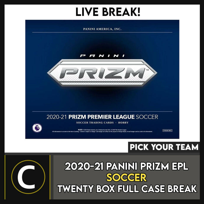 2020/21 PANINI PRIZM EPL SOCCER 12 BOX (FULL CASE) BREAK #S135 - PICK YOUR TEAM