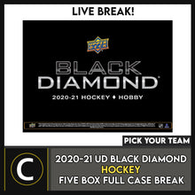 Load image into Gallery viewer, 2020-21 UPPER DECK BLACK DIAMOND HOCKEY 5 BOX CASE BREAK #H1621 - PICK YOUR TEAM
