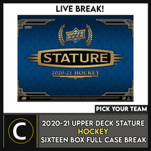 Load image into Gallery viewer, 2020-21 UPPER DECK STATURE 16 BOX (FULL CASE) BREAK #H1293 - PICK YOUR TEAM -