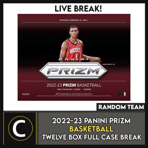 2022-23 PANINI PRIZM BASKETBALL 12 BOX (FULL CASE) BREAK #B941 - RANDOM TEAMS