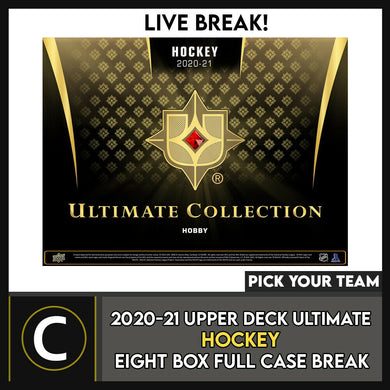 2020-21 UPPER DECK ULTIMATE HOCKEY 8 BOX CASE BREAK #H1258 - PICK YOUR TEAM