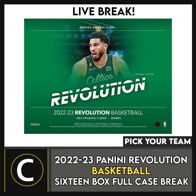 2022-23 PANINI REVOLUTION BASKETBALL 16 BOX CASE BREAK #B947 - PICK YOUR TEAM