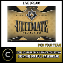 Load image into Gallery viewer, 2019-20 UPPER DECK ULTIMATE HOCKEY 8 BOX FULL CASE BREAK #H909 - PICK YOUR TEAM
