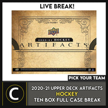Load image into Gallery viewer, 2020-21 UPPER DECK ARTIFACTS HOCKEY 10 BOX CASE BREAK #H1174 - PICK YOUR TEAM