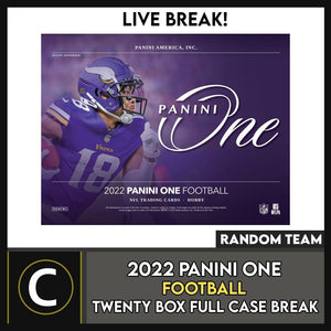 2022 PANINI ONE FOOTBALL 20 BOX (FULL CASE) BREAK #F1162 - RANDOM TEAMS