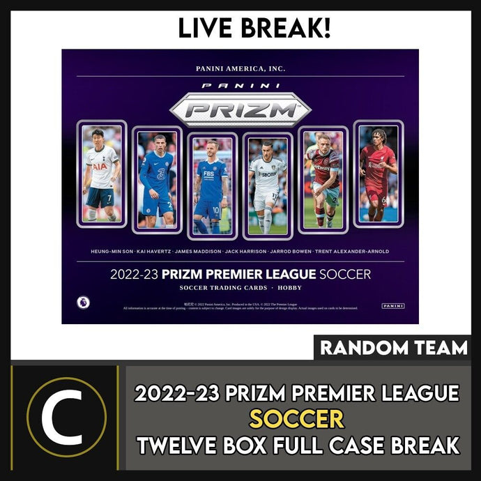 2022/23 PANINI PRIZM EPL SOCCER 12 BOX (FULL CASE) BREAK #S300 - RANDOM TEAMS
