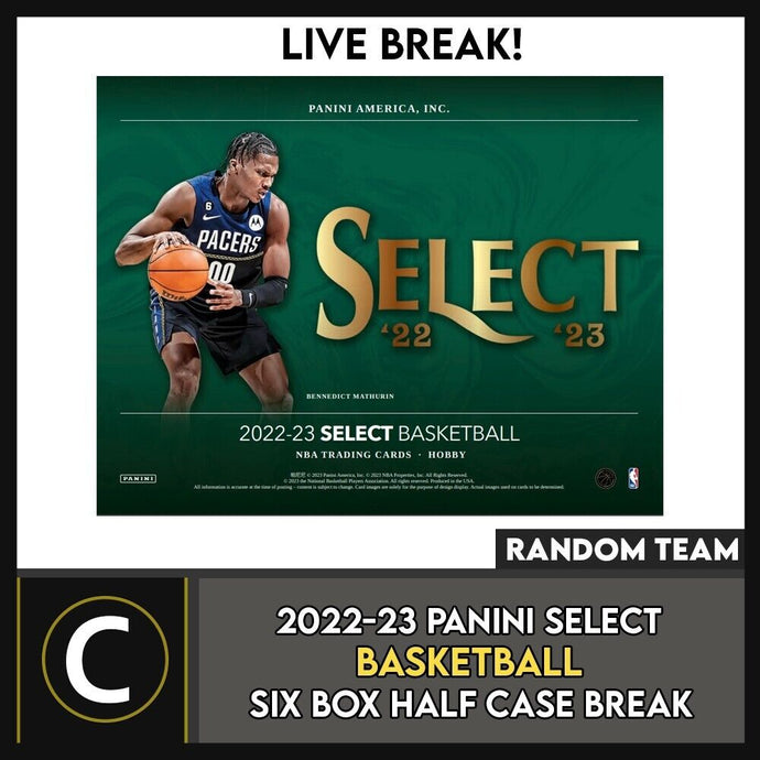 2022-23 PANINI SELECT BASKETBALL 12 BOX (FULL CASE) BREAK #B987 - RANDOM TEAMS