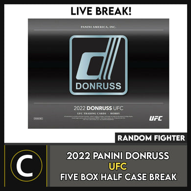 2022 DONRUSS UFC MMA 5 BOX (HALF CASE) BREAK #N065 - RANDOM FIGHTER